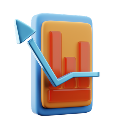 Growth Chart  3D Icon