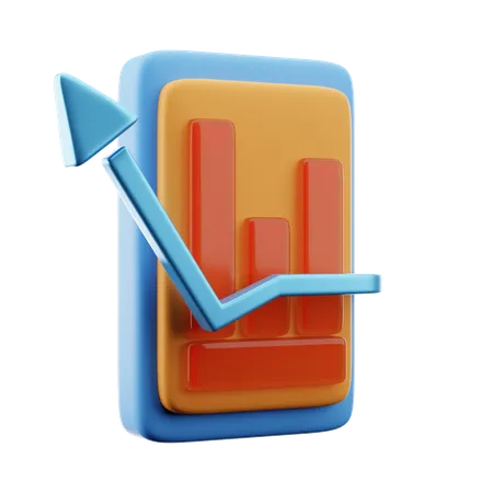 Growth Chart  3D Icon