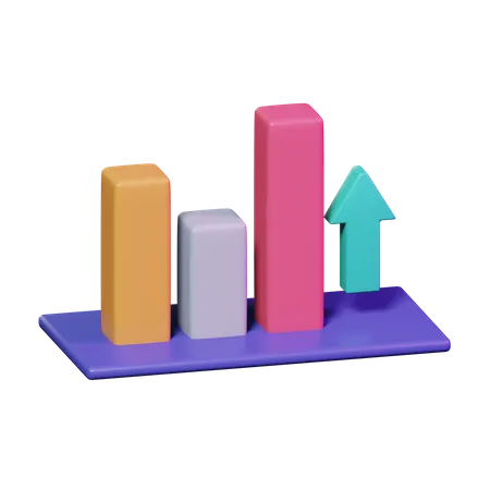 Growth Chart  3D Icon