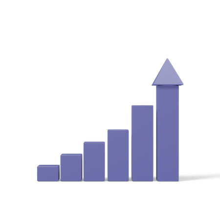 Growth Chart  3D Icon