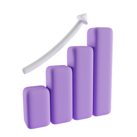 Growth Chart  3D Icon