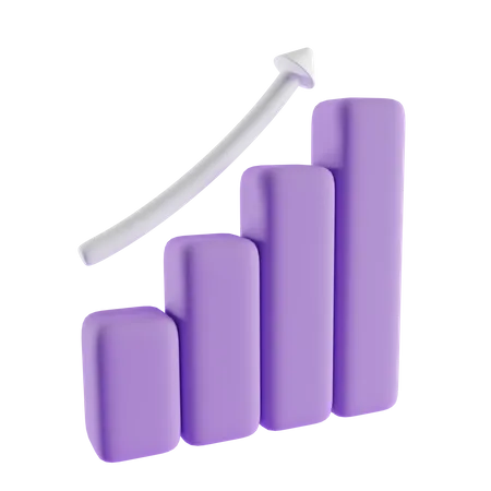 Growth Chart  3D Icon