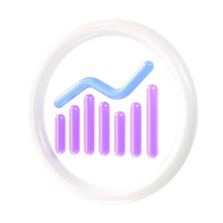 Growth Chart  3D Icon