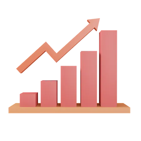 Growth Chart  3D Icon