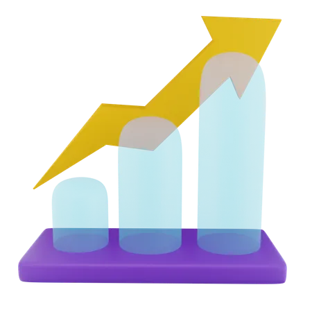 Growth Chart  3D Icon