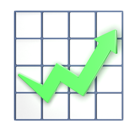 Growth Chart  3D Icon