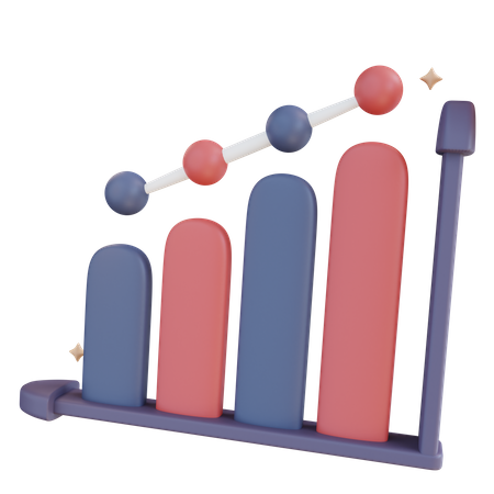 Growth Chart  3D Icon