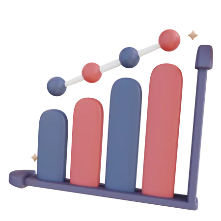 Growth Chart  3D Icon