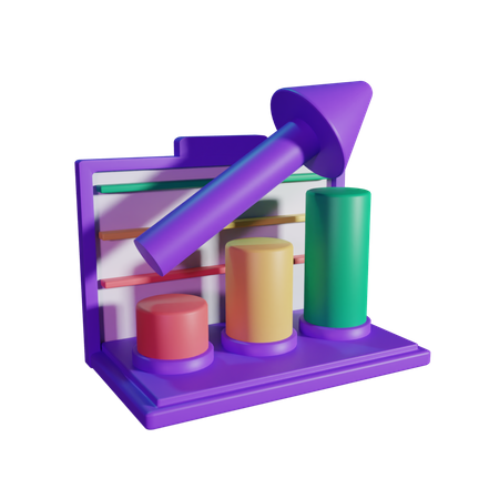 Growth Chart  3D Icon