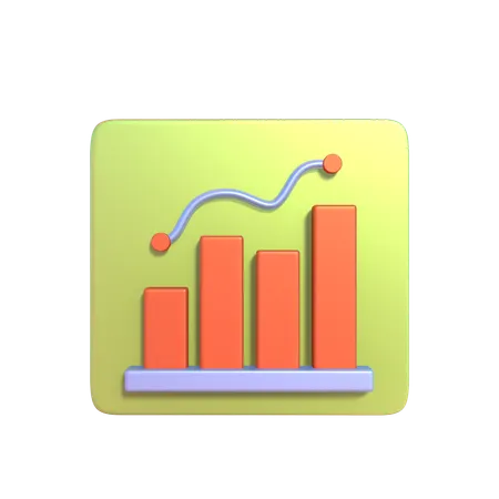 Growth Chart  3D Icon