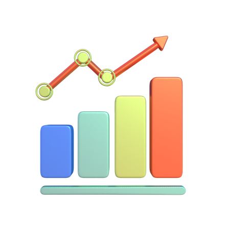 Growth Chart  3D Icon