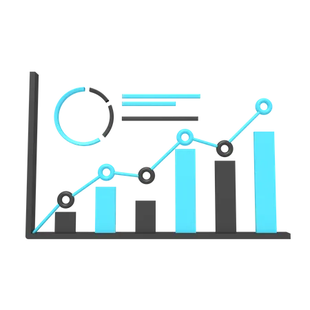 Growth Chart  3D Icon