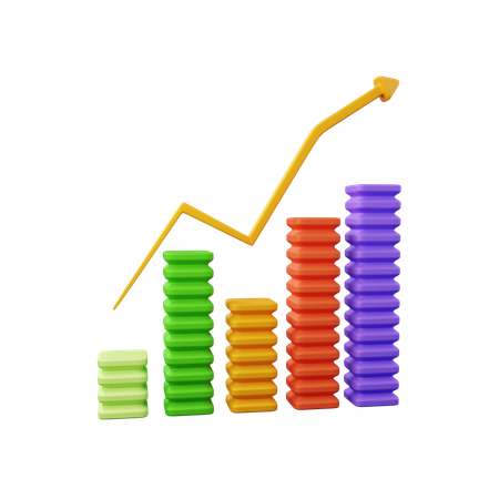 Growth Chart  3D Icon