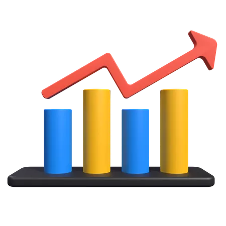 Growth Chart  3D Icon