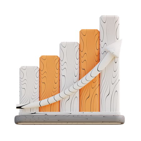 Growth Chart  3D Icon