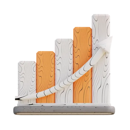 Growth Chart  3D Icon