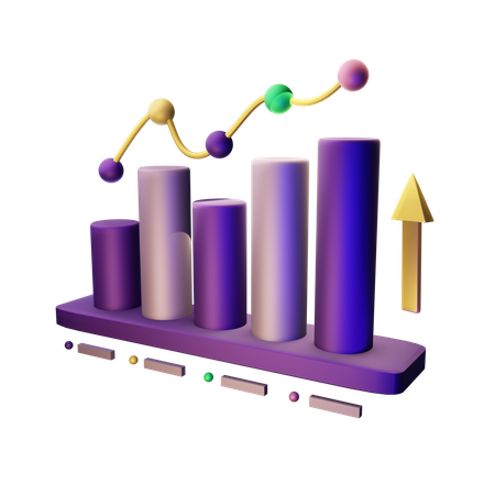 Growth Chart  3D Icon