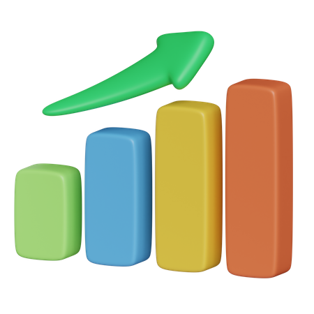 Growth Chart  3D Icon