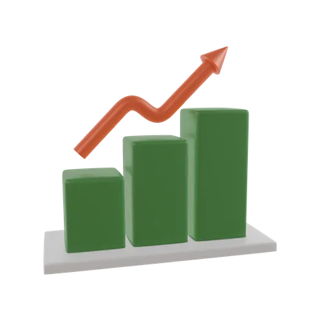 Growth Chart  3D Icon