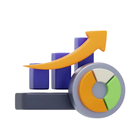 Growth Chart  3D Icon