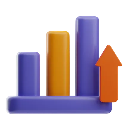 Growth Chart  3D Icon