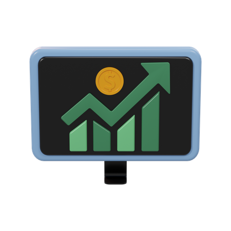 Growth Chart  3D Icon