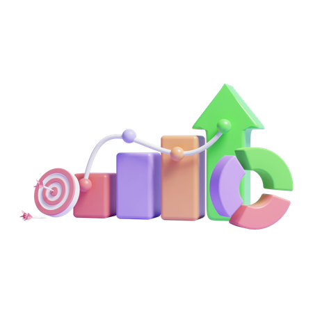 Growth Chart  3D Icon