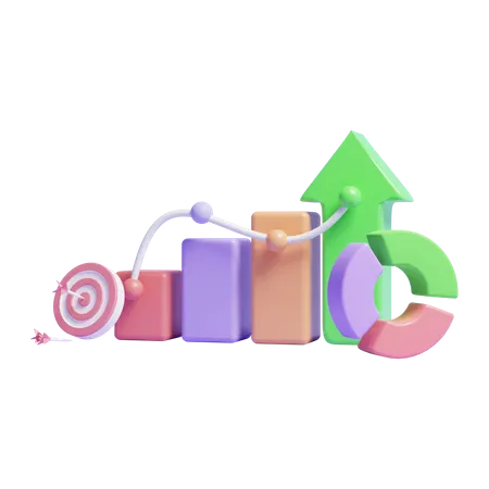 Growth Chart  3D Icon