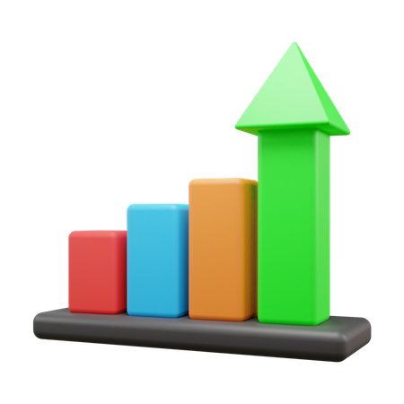 Growth Chart  3D Icon