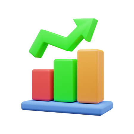 Growth Chart  3D Icon