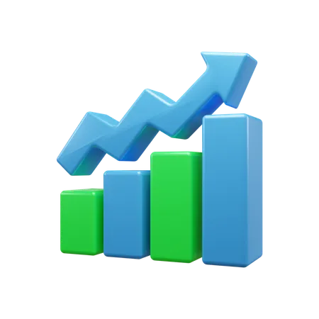 Growth Chart  3D Icon