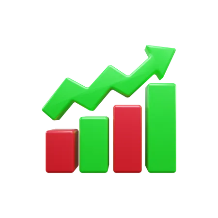 Growth Chart  3D Icon