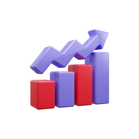 Growth Chart  3D Icon