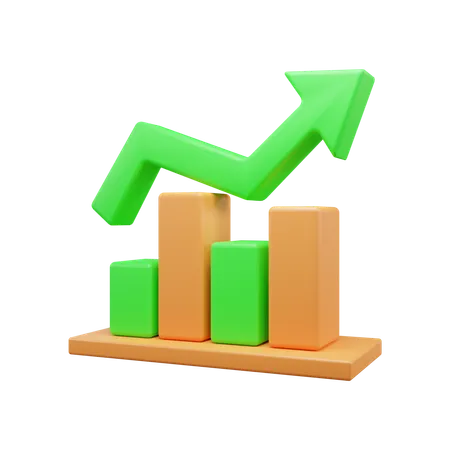 Growth Chart  3D Icon