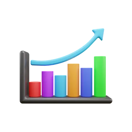 Growth Chart  3D Icon