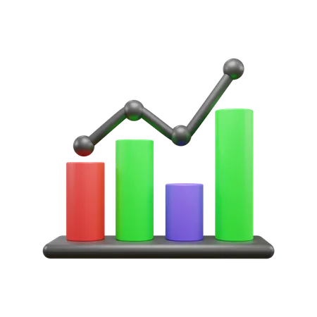 Growth Chart  3D Icon