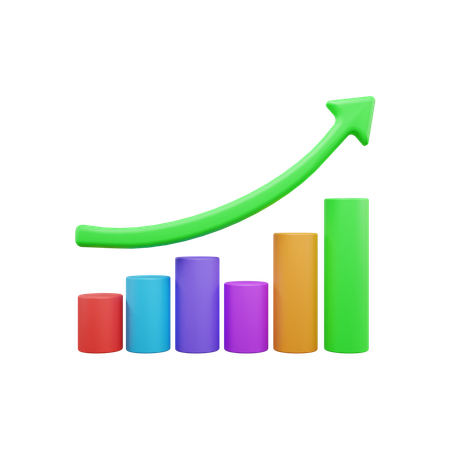 Growth Chart  3D Icon