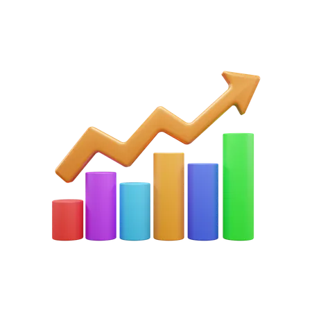 Growth Chart  3D Icon