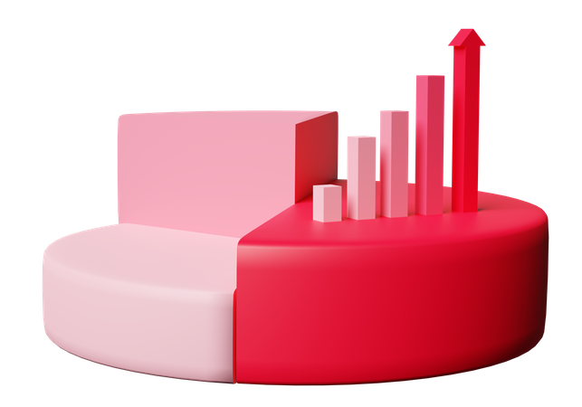 Growth Chart  3D Icon