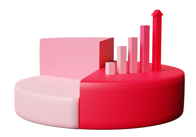 Growth Chart  3D Icon