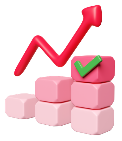 Growth Chart  3D Icon