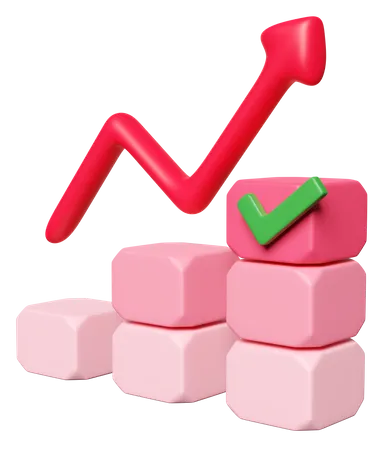 Growth Chart  3D Icon