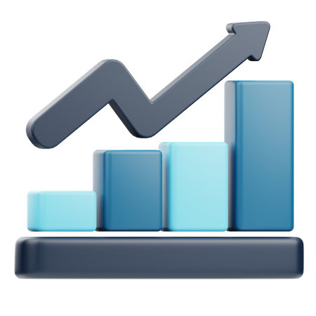 Growth Chart  3D Icon