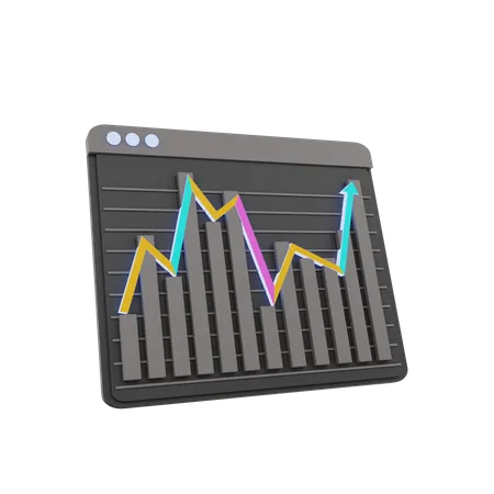 Growth Chart  3D Icon