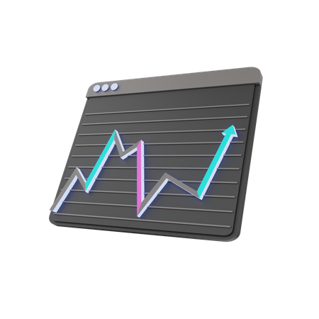 Growth Chart  3D Icon