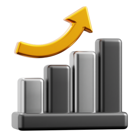 Growth Chart  3D Icon