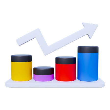 Growth Chart  3D Icon