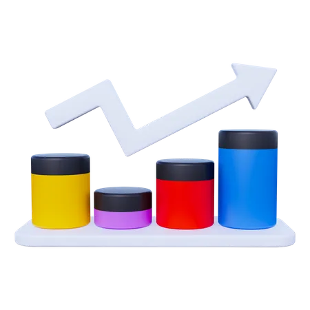 Growth Chart  3D Icon