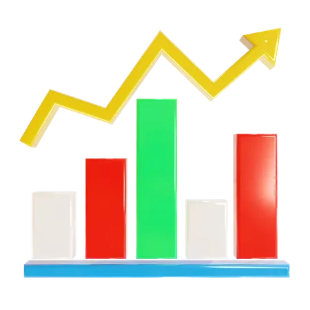 Growth Chart  3D Icon