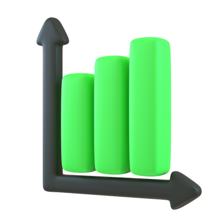 Growth Chart  3D Icon